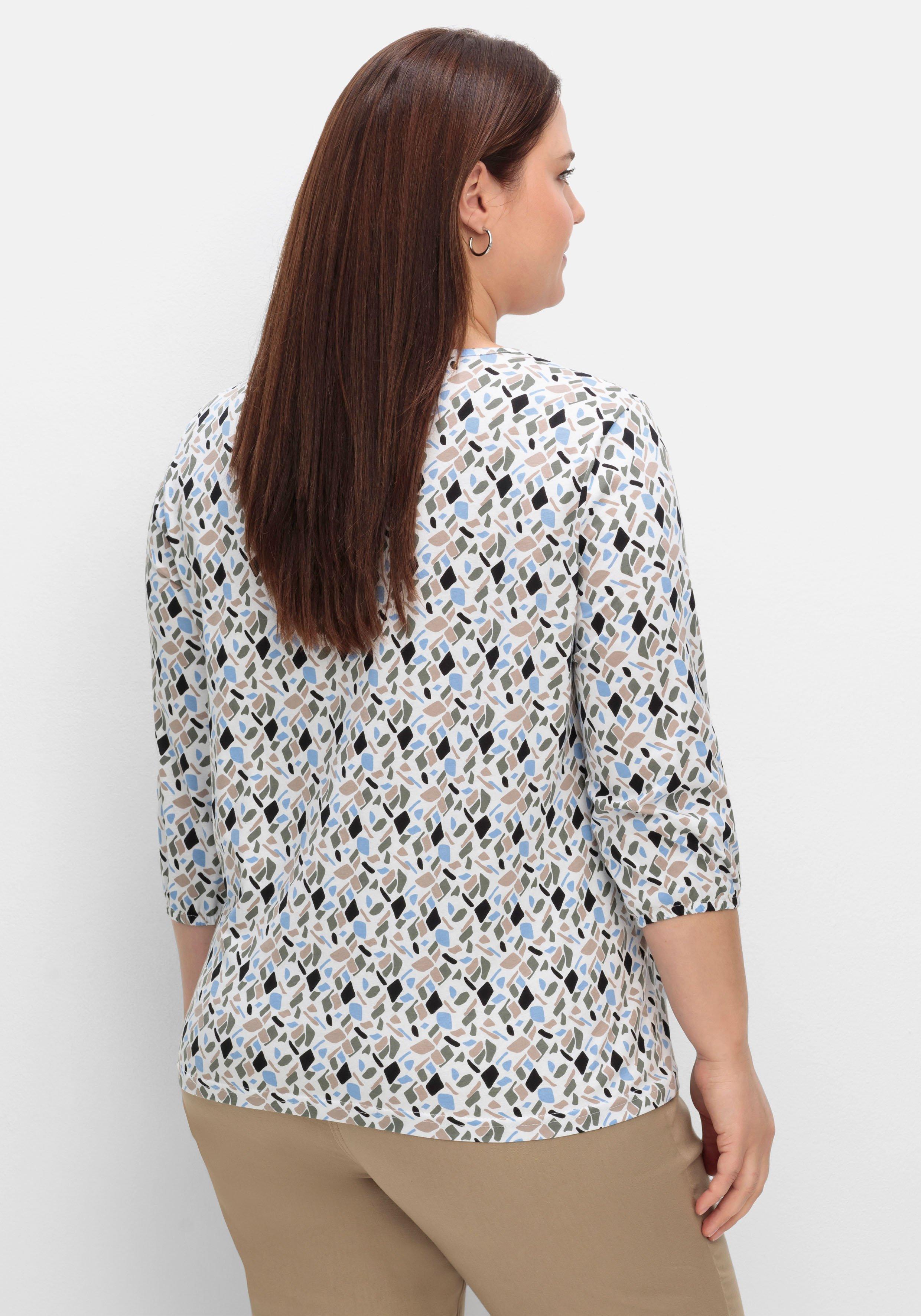 3/4-Arm-Shirt mit Grafikprint