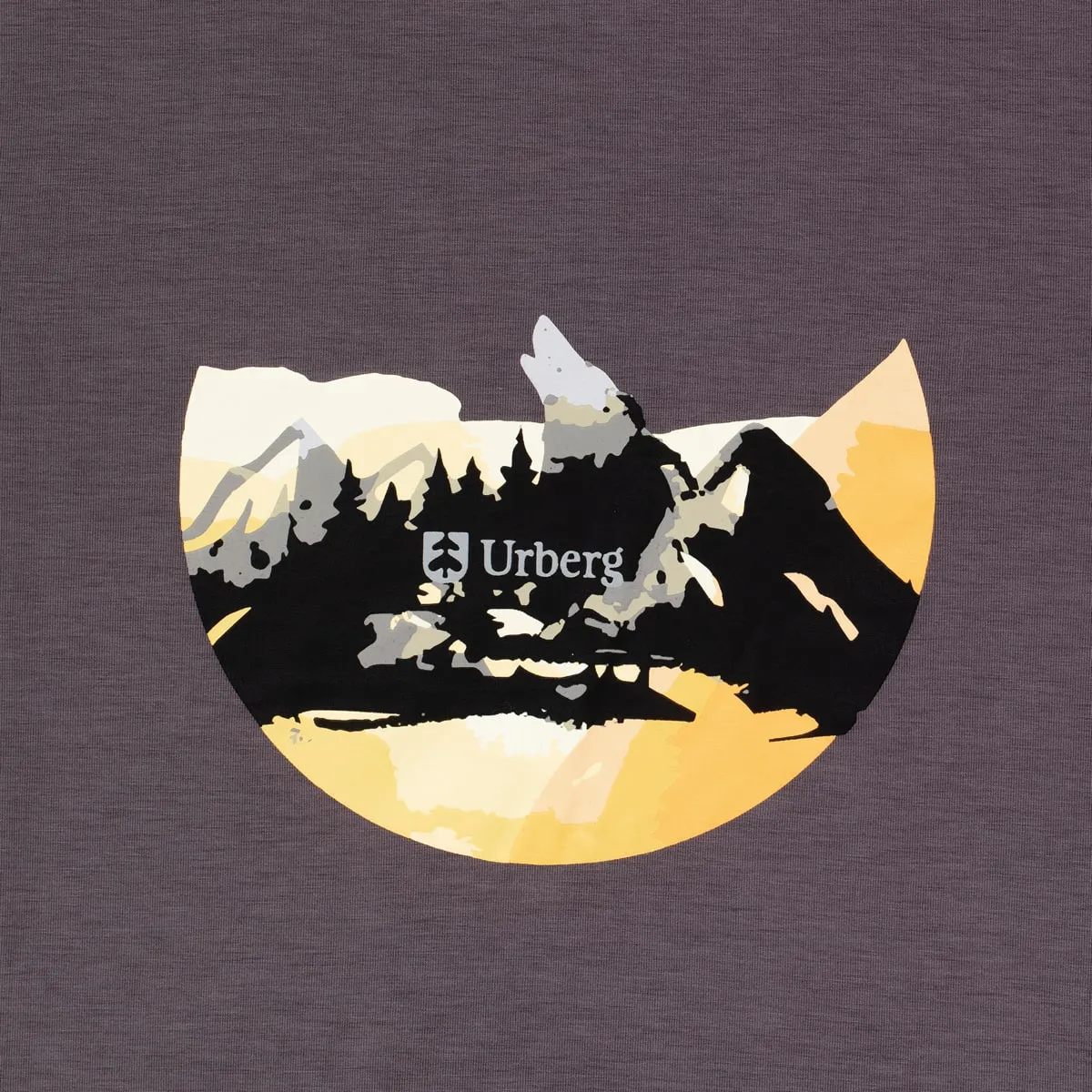 Urberg Men's Printed Tree Tee Plum Kitten/mountain