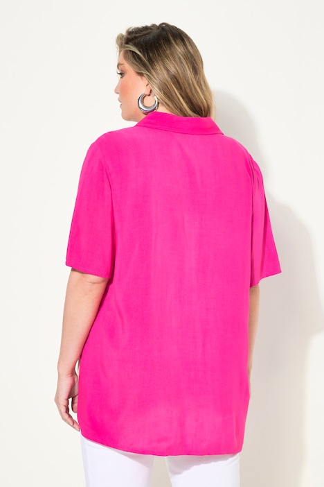 Bluse, A-Linie, Frauen-Motiv, Halbarm