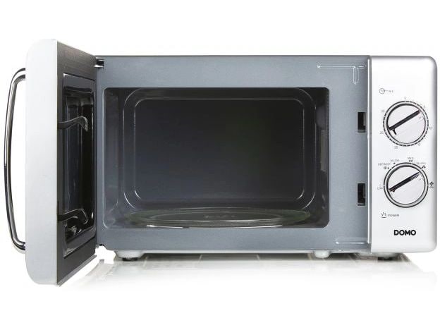 Domo Mikrowelle DO3025 Grau Freistehende Mikrowelle für schnelles Erwärmen und Zubereiten