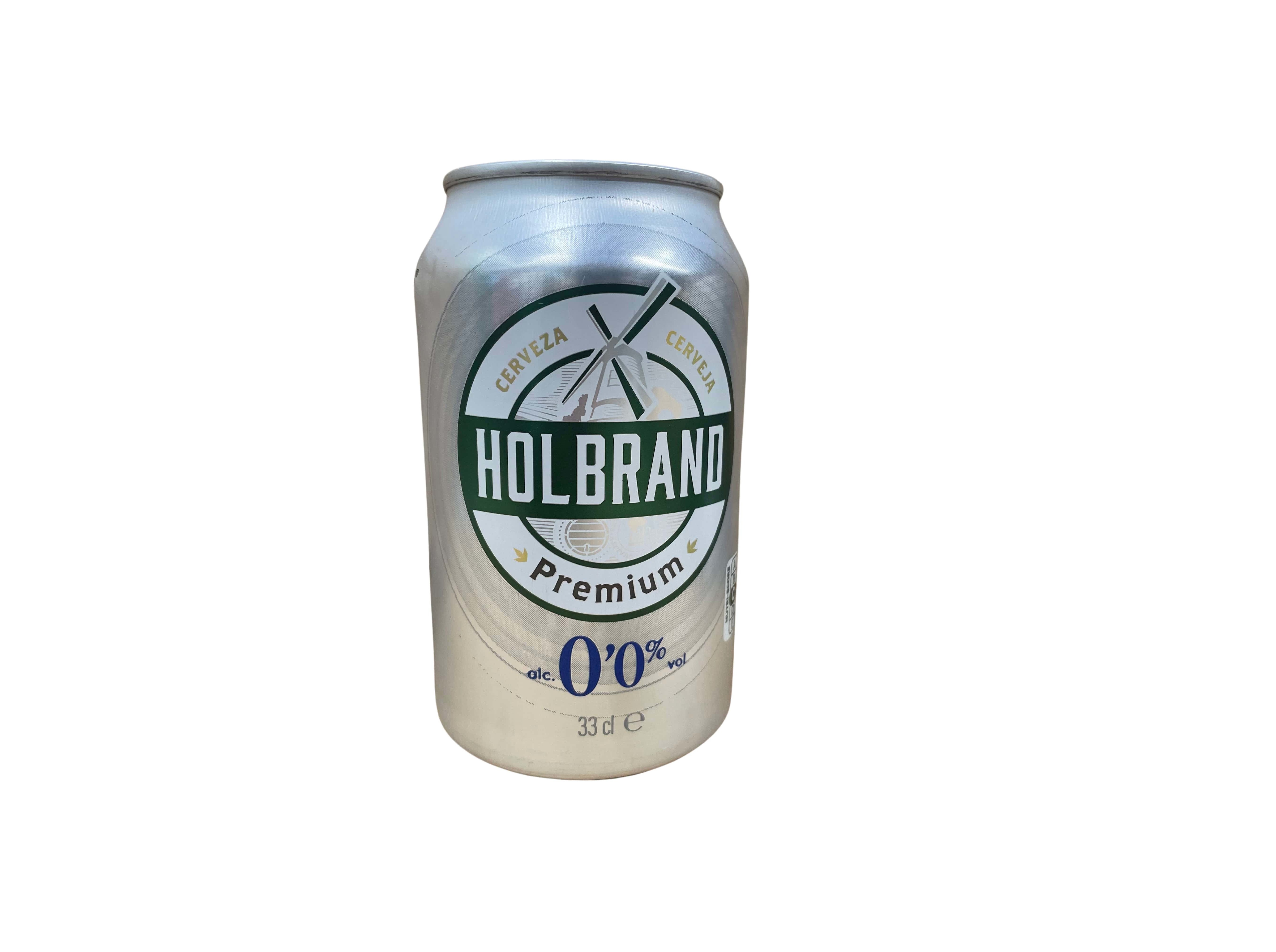 CERVEJA SEM ÁLCOOL HOLBRAND LATA 0.33L