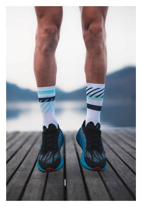 Chaussettes de Running Incylence Disrupts Blanc Bleu