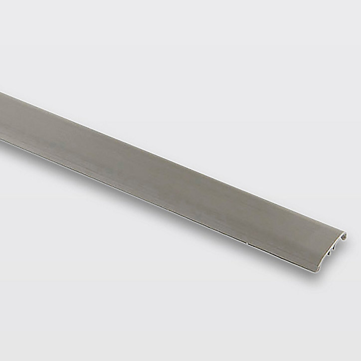 Barre de seuil en aluminium décor argent foncé brossé GoodHome 37 x 930 mm