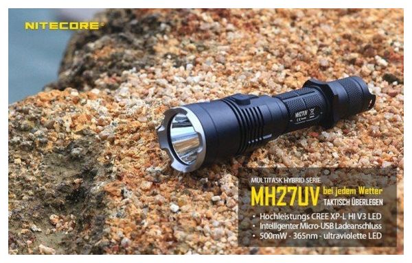 Nitecore MH27UV LED lampe de poche CREE XP-L HI V3 LED 1000 lumens