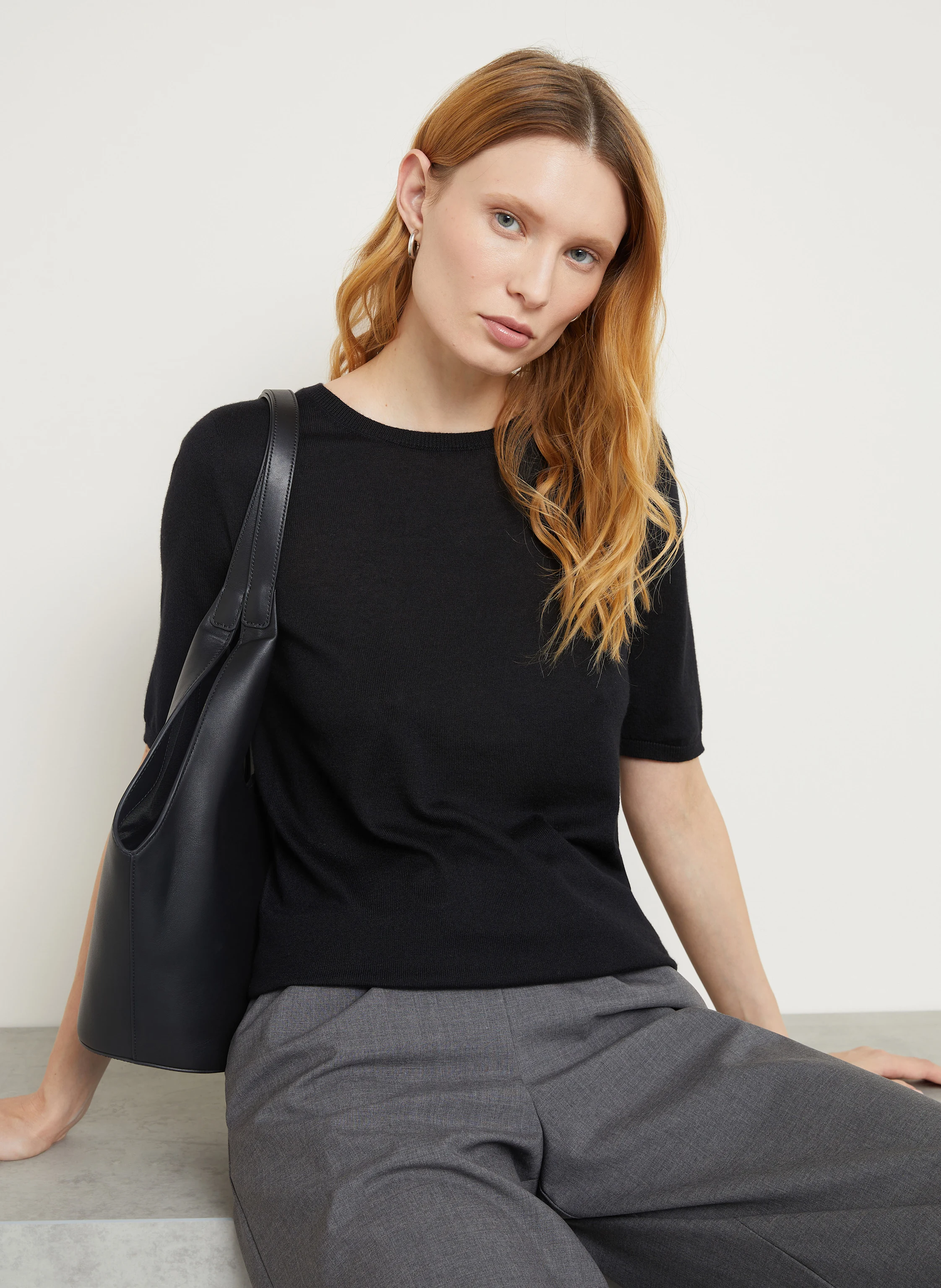 IRIS von ARNIM Strickshirt aus Cashmere mit Seide