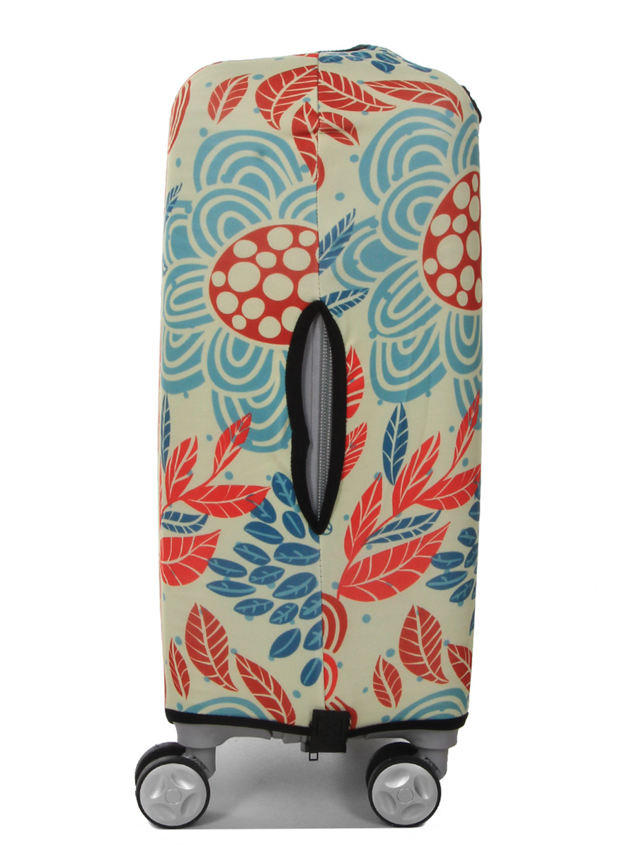 Housse de valise Periea Red and Blue Leaves S