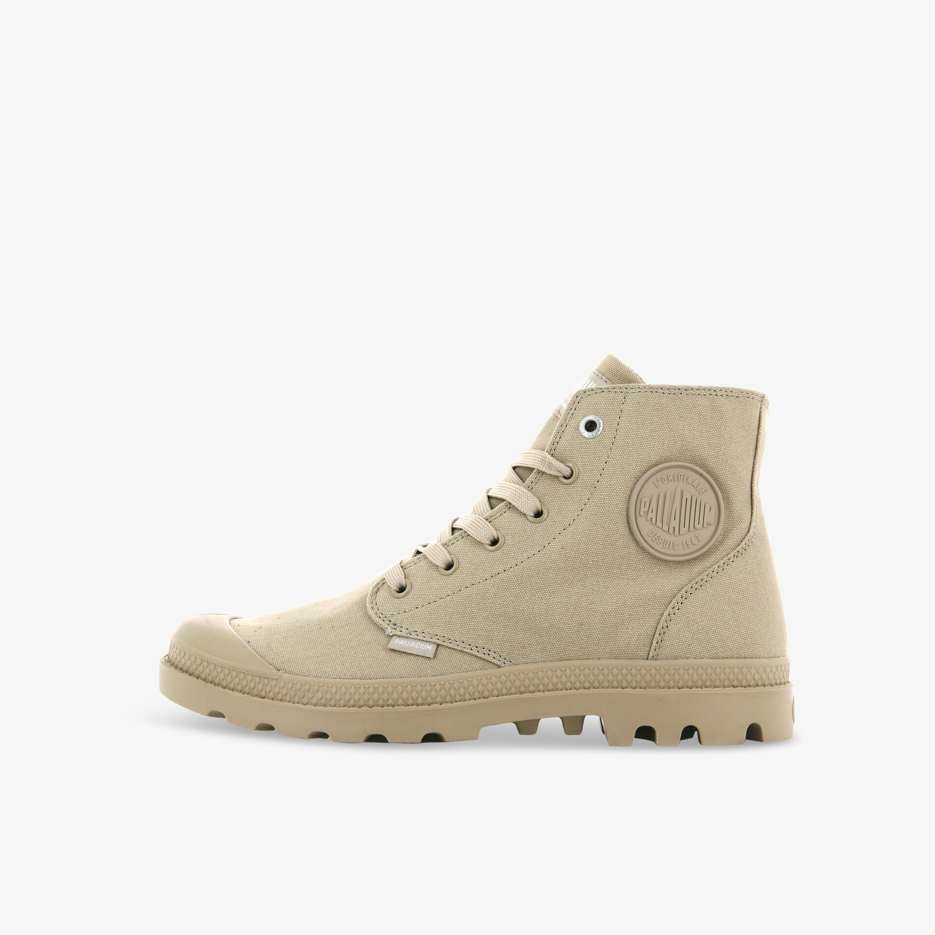 PALLADIUM MONO CHROME WARM Damen Leinenschuhe beige
