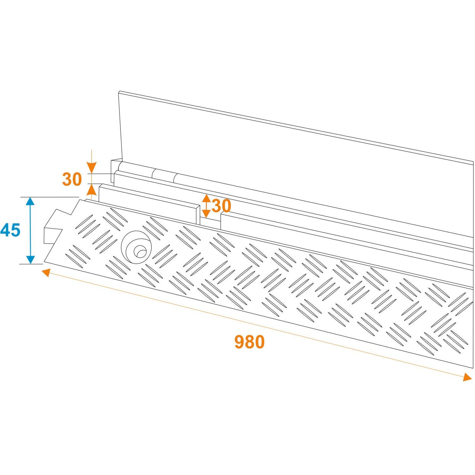 Eurolite Cablebridge voor 2 kabels