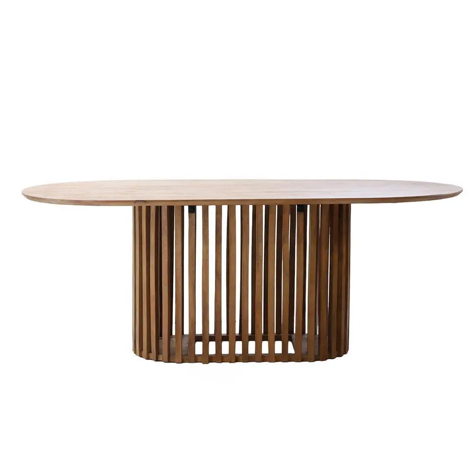 Eettafel Naturel Mangohout - 200x110x76cm - 4-6 Personen - Ferran