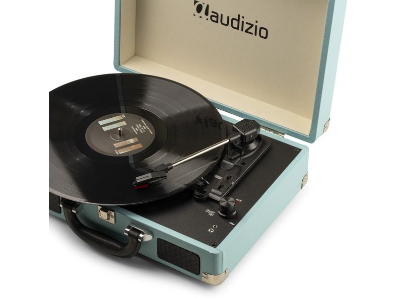 Audizio Plattenspieler RP114 Blau Stilvoller Plattenspieler im Kofferdesign