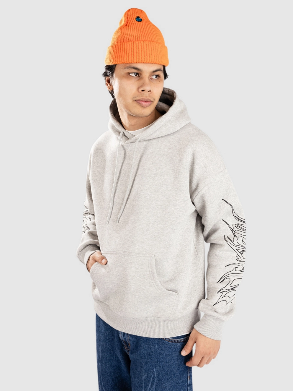 Beyond Medals Sin Hoodie grey melange