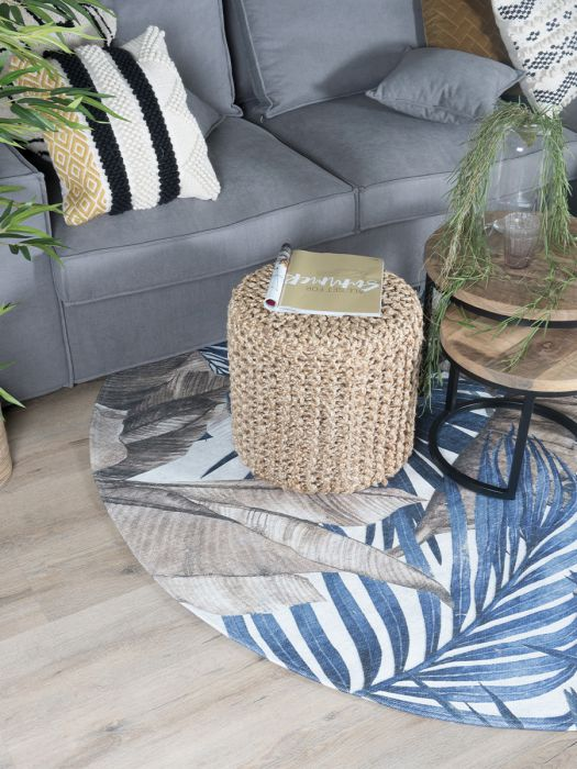 Palm Blue Rond ø120 cm