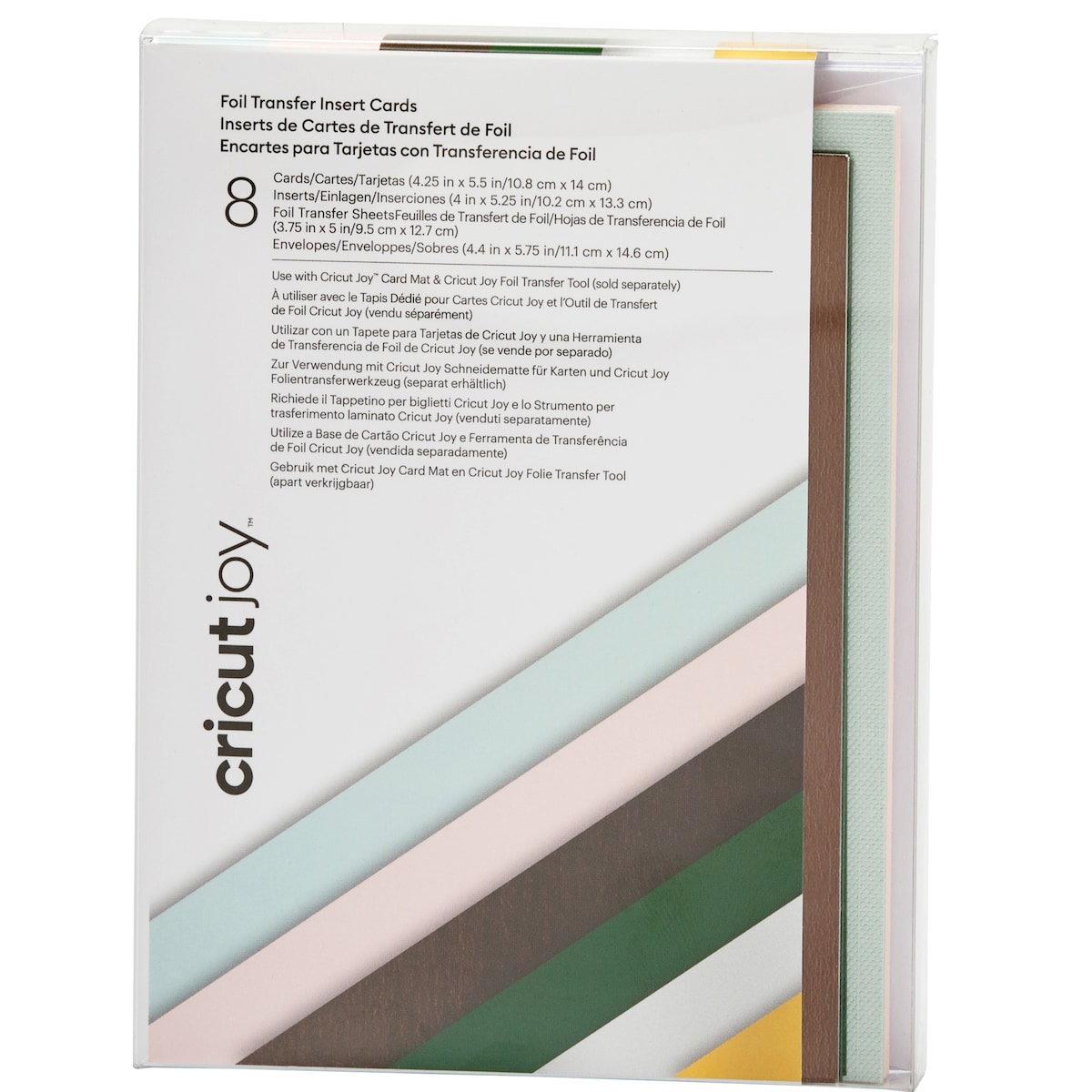 Cricut Joy A2 Foil innleggskort 8-pakk (skog)