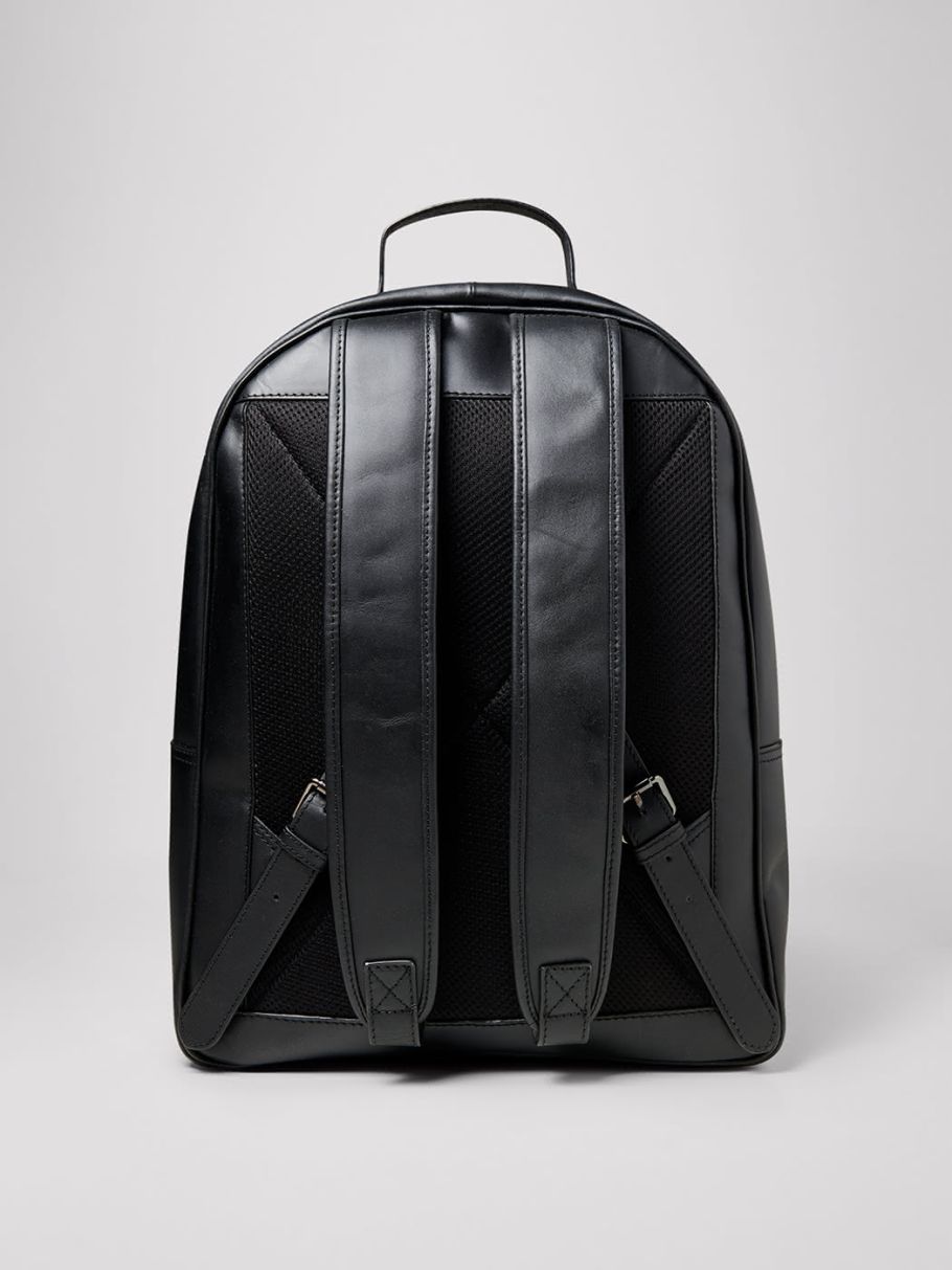 Sac à dos en cuir uni