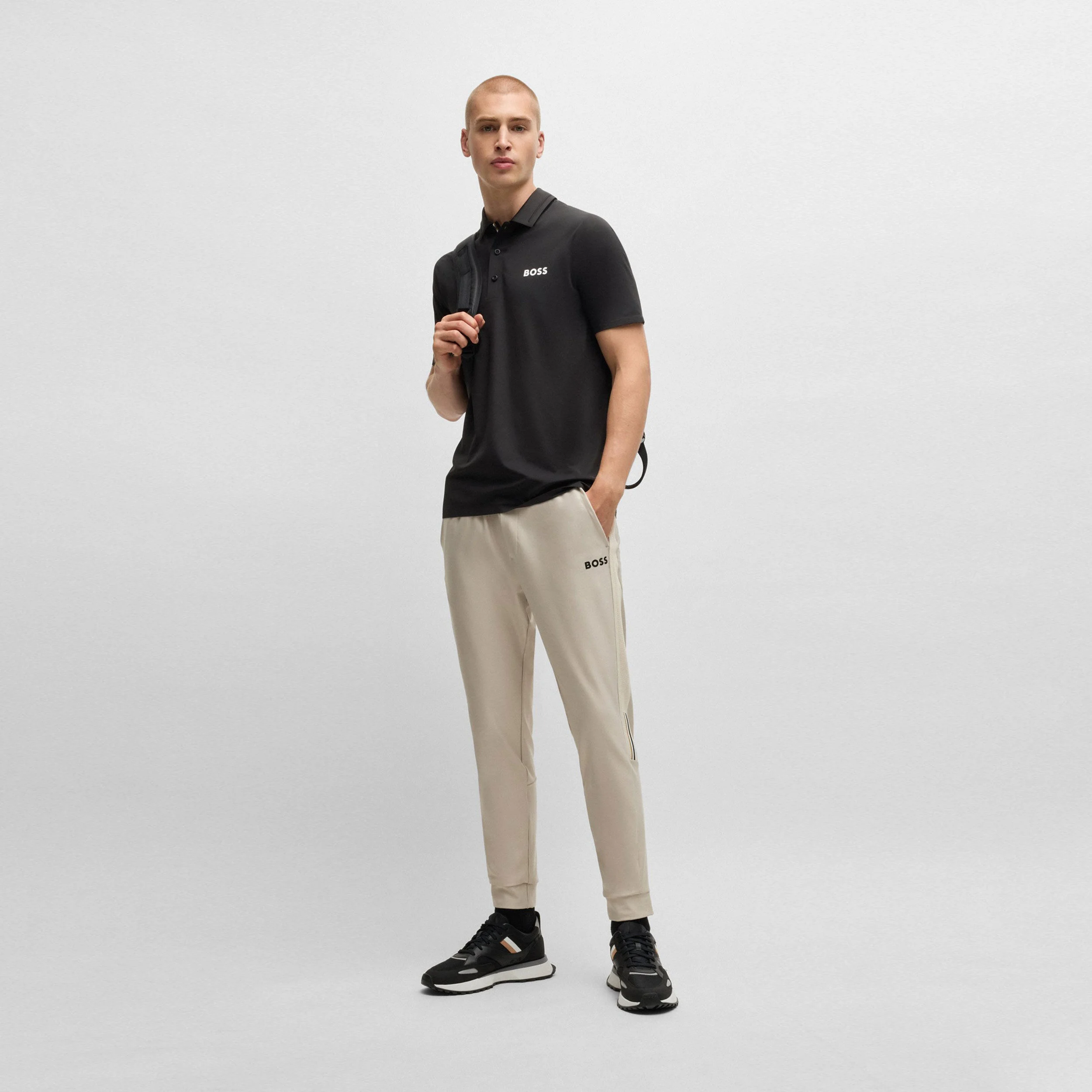BOSS Patteo MB 16 Polo Hommes - Noir
