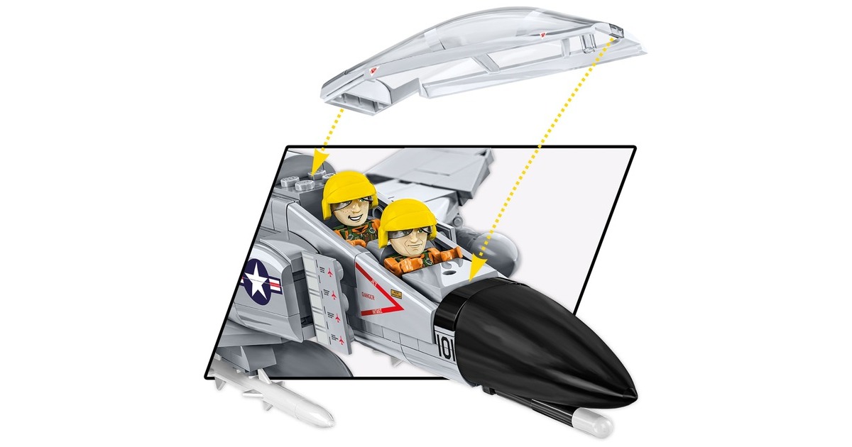 COBIArmed Forces - F-4 Phantom II - USS Midway Constructiespeelgoed  (Schaal 1:48)