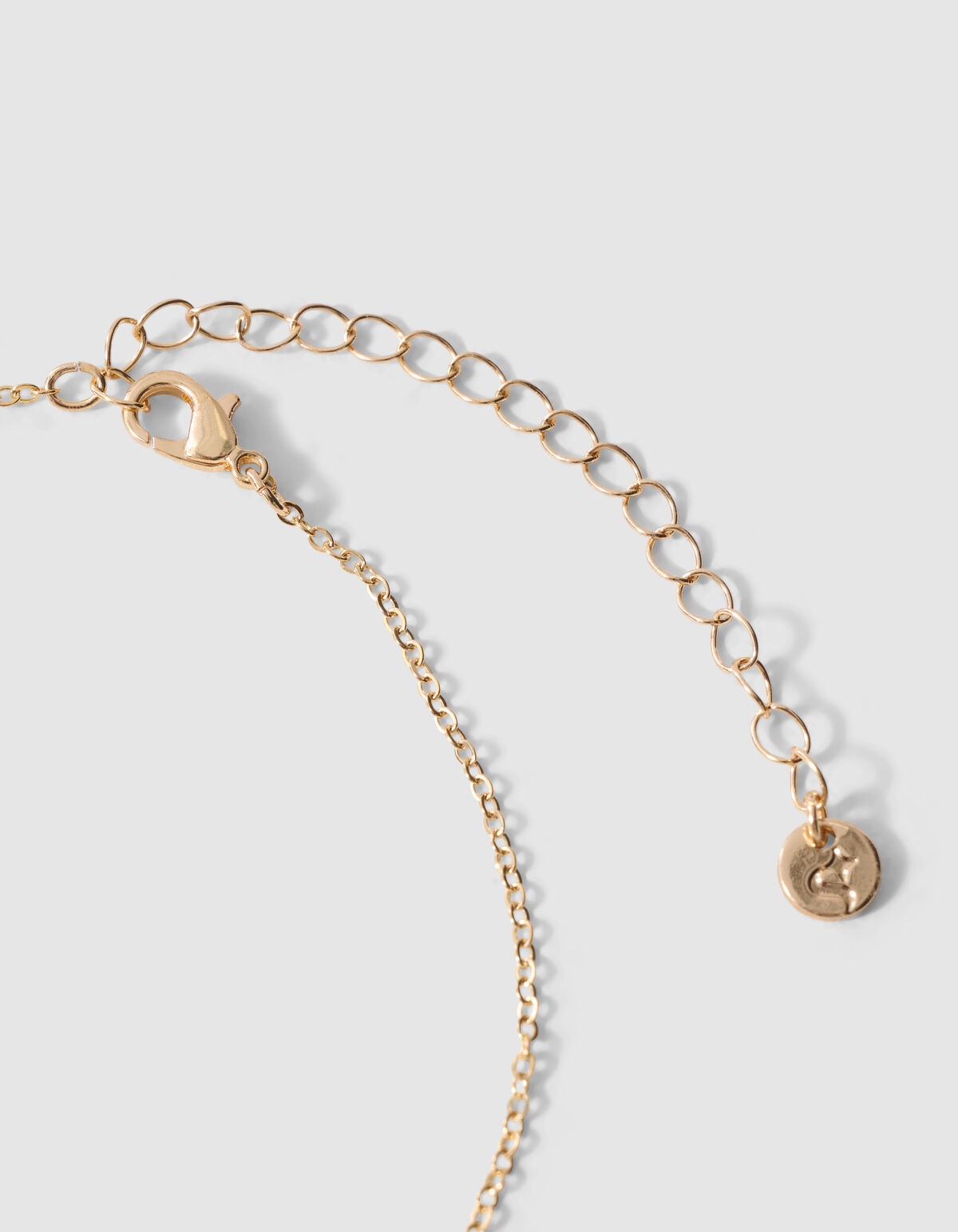 Pretzel Charm Ketting Goud