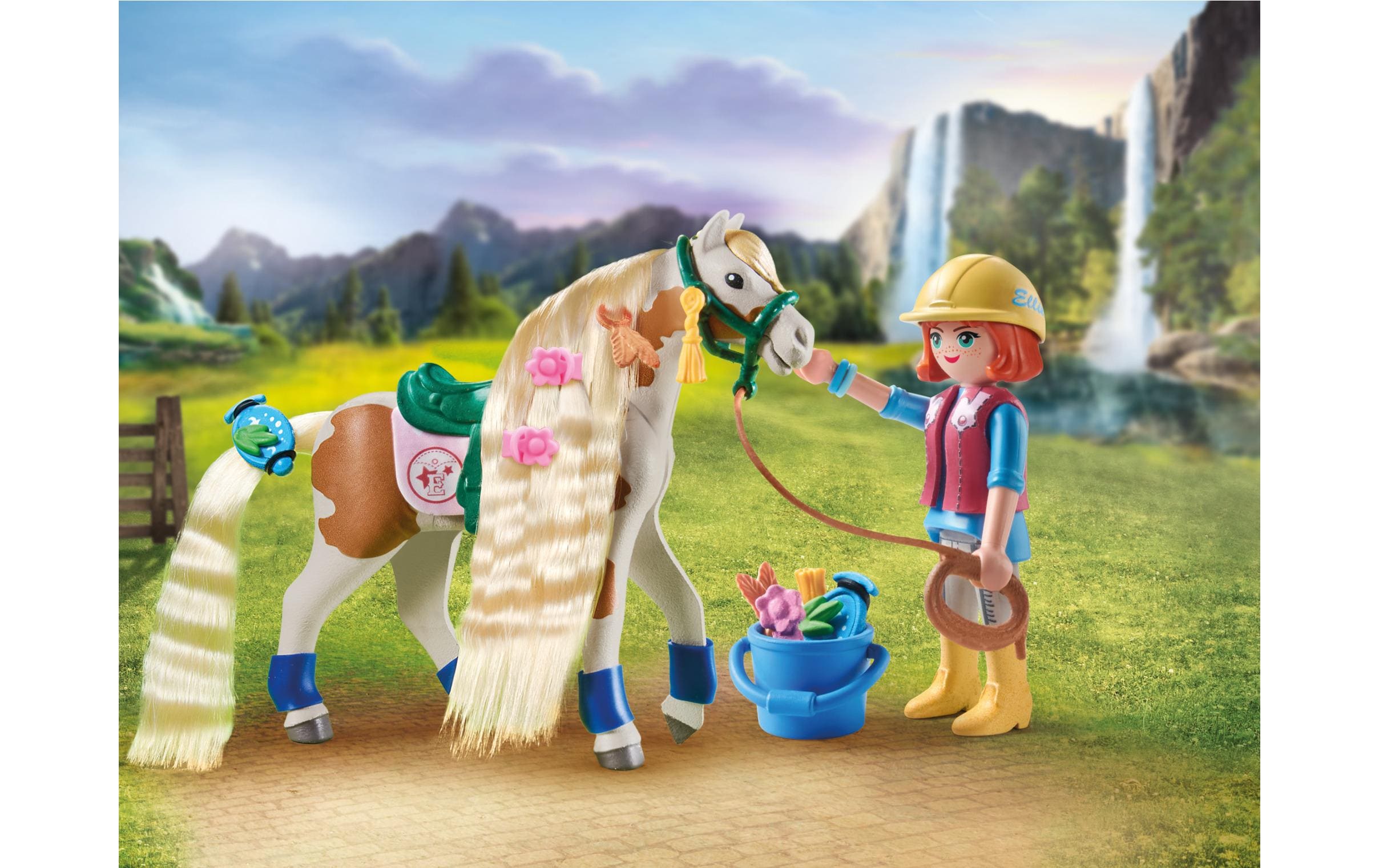 Horses of Waterfall Ellie & Pferd mit Kreppeisen 71639Pferde-Spielset