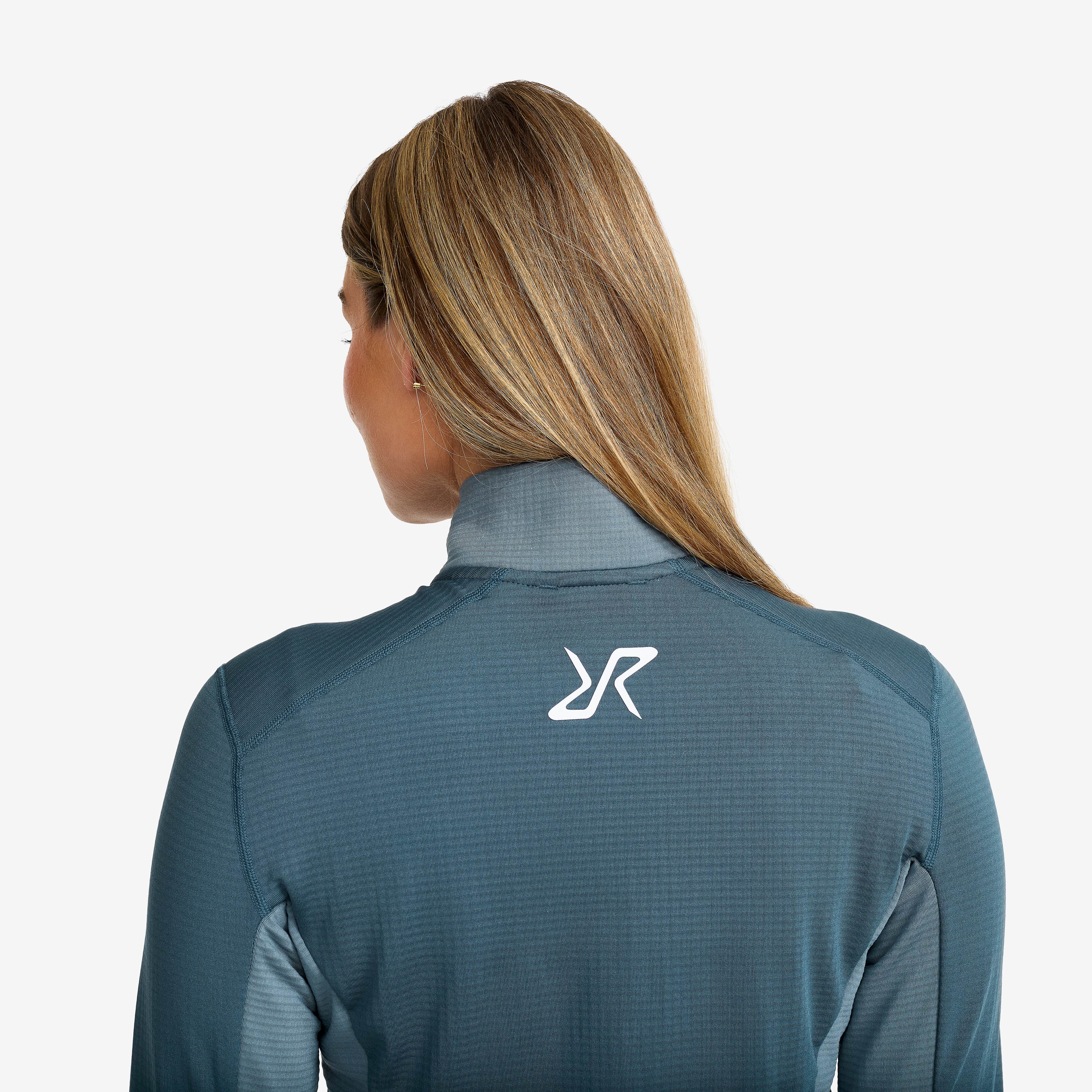 Waffle Half-zip Fleece  Dame Orion Blue