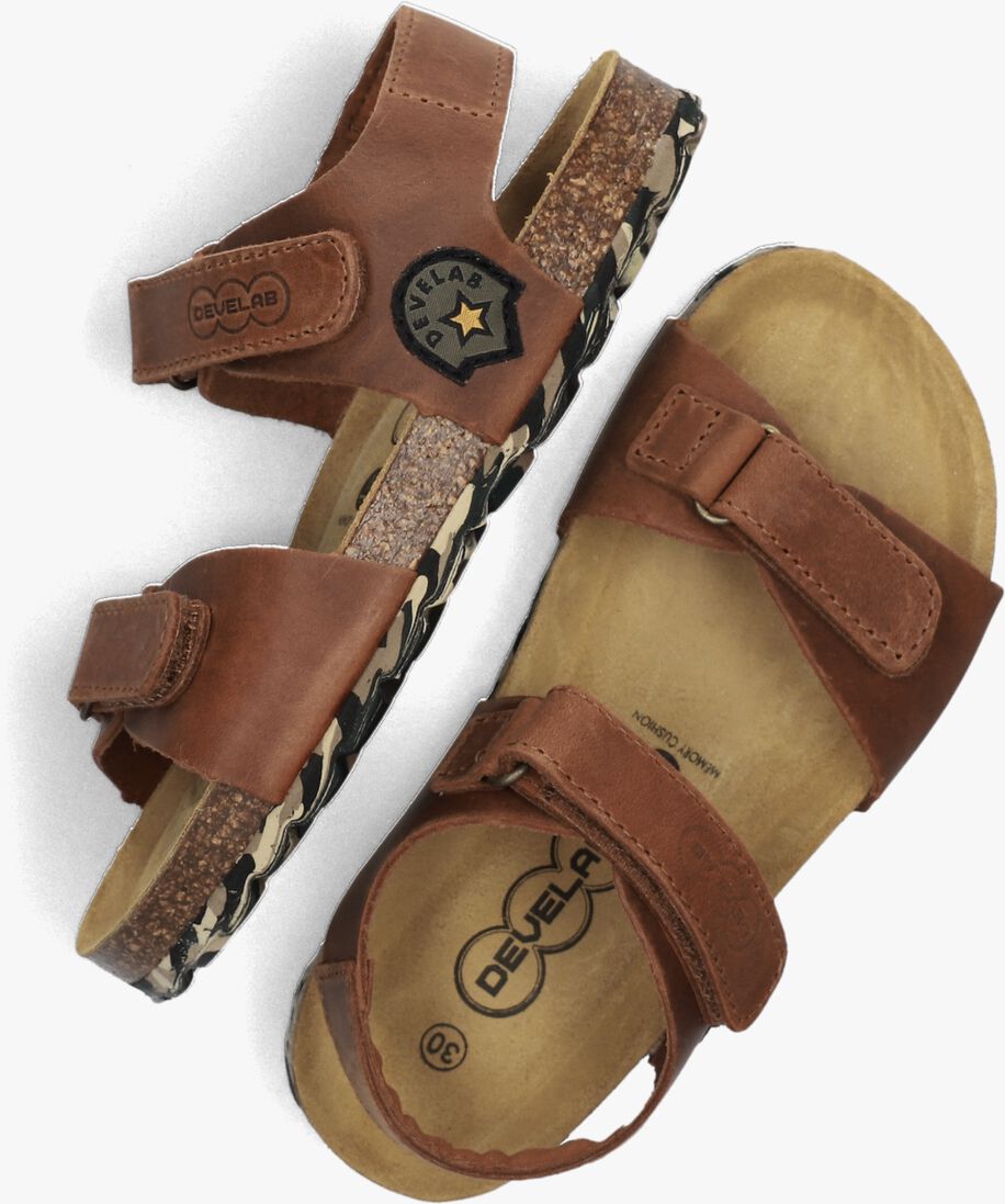DEVELAB cognac develab sandalen 48319