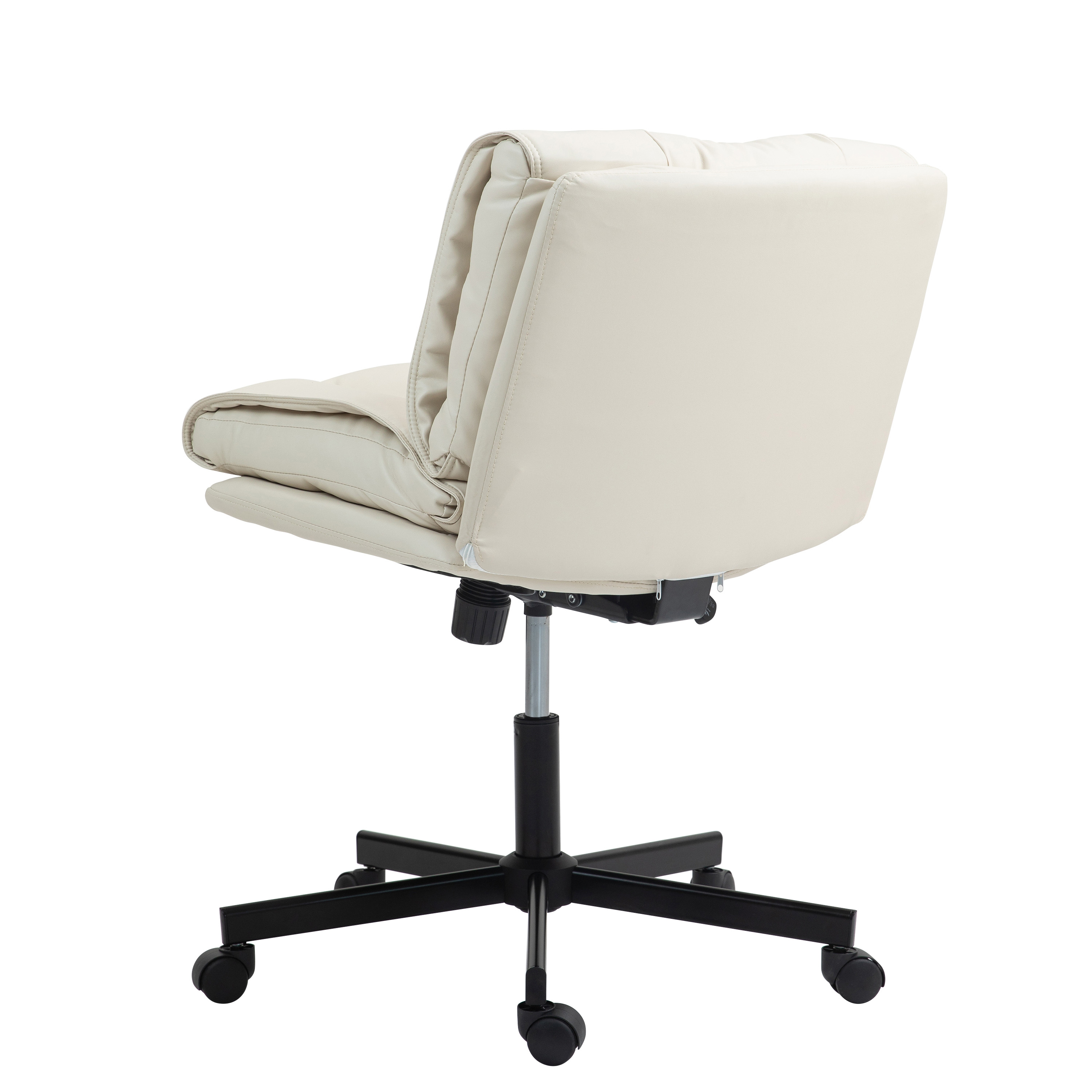 Bürostuhl Leder DUPLANTIS beige