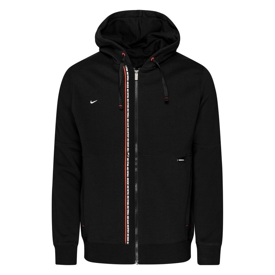 Nike F.C. Sweat à Capuche Tribuna Fleece - Noir/Rouge/Blanc