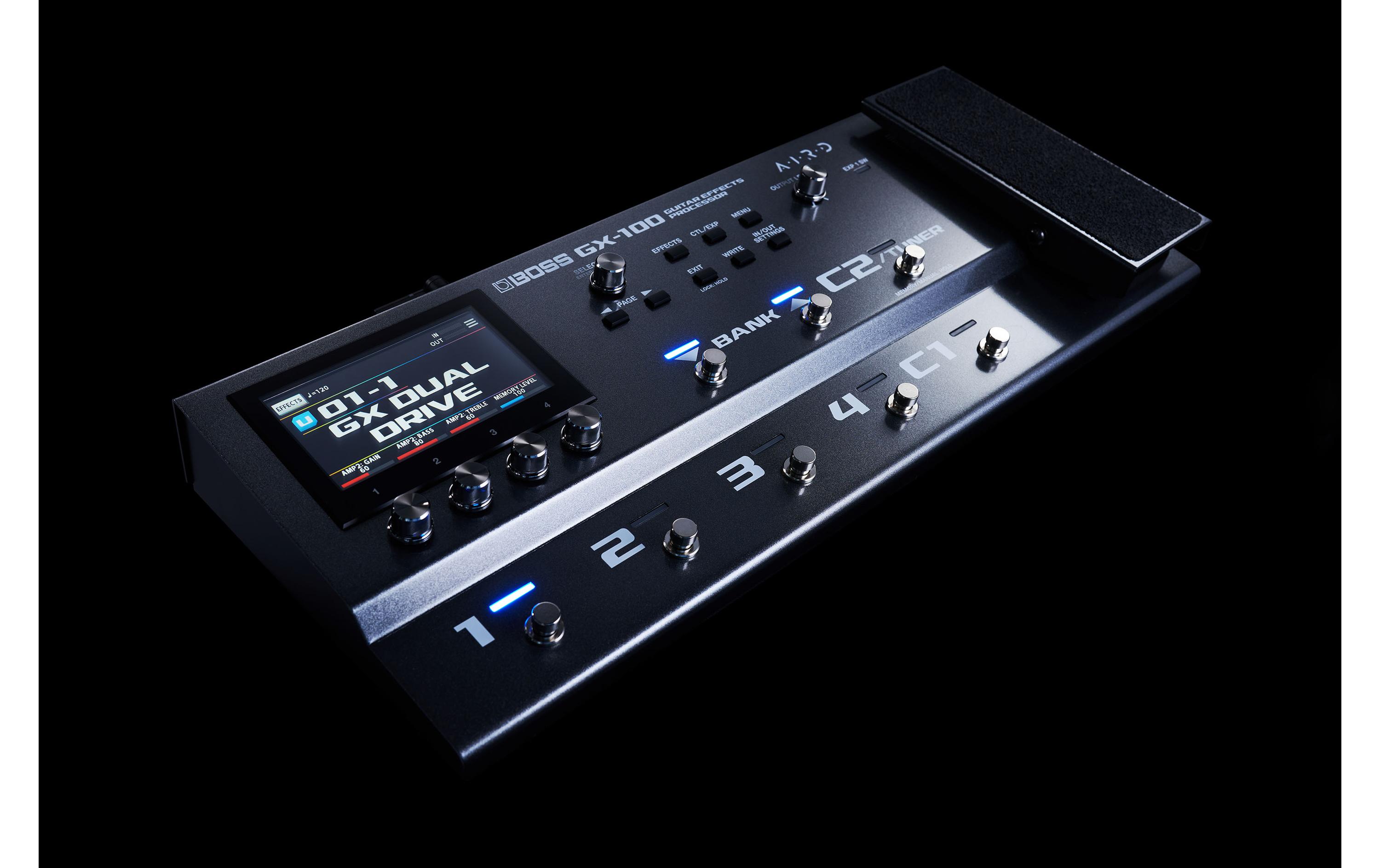 Effektgerät GX-100<br>Gitarreneffektprozessor mit neuen Farben für Ihren Sound