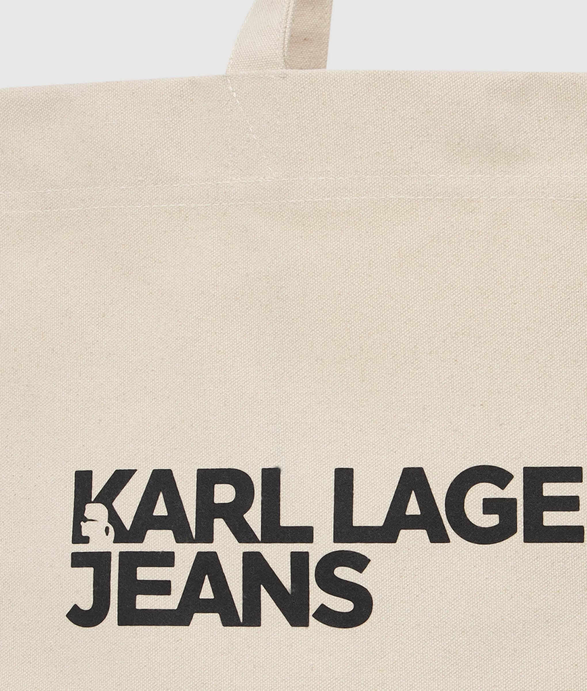 Canvas shopper met logo