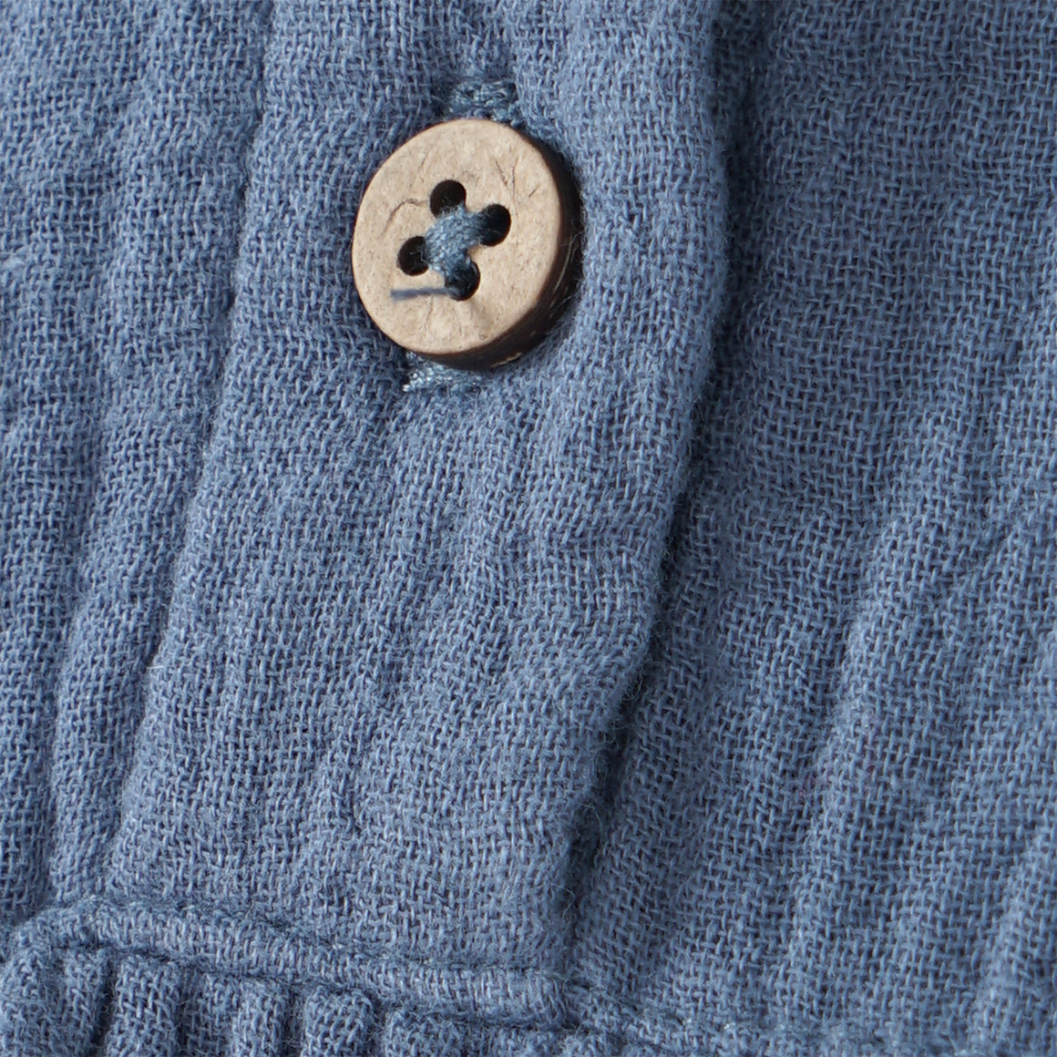 Topolino Pure Collection Mädchen Musselin-Blusenshirt mit Teilungsnaht blau