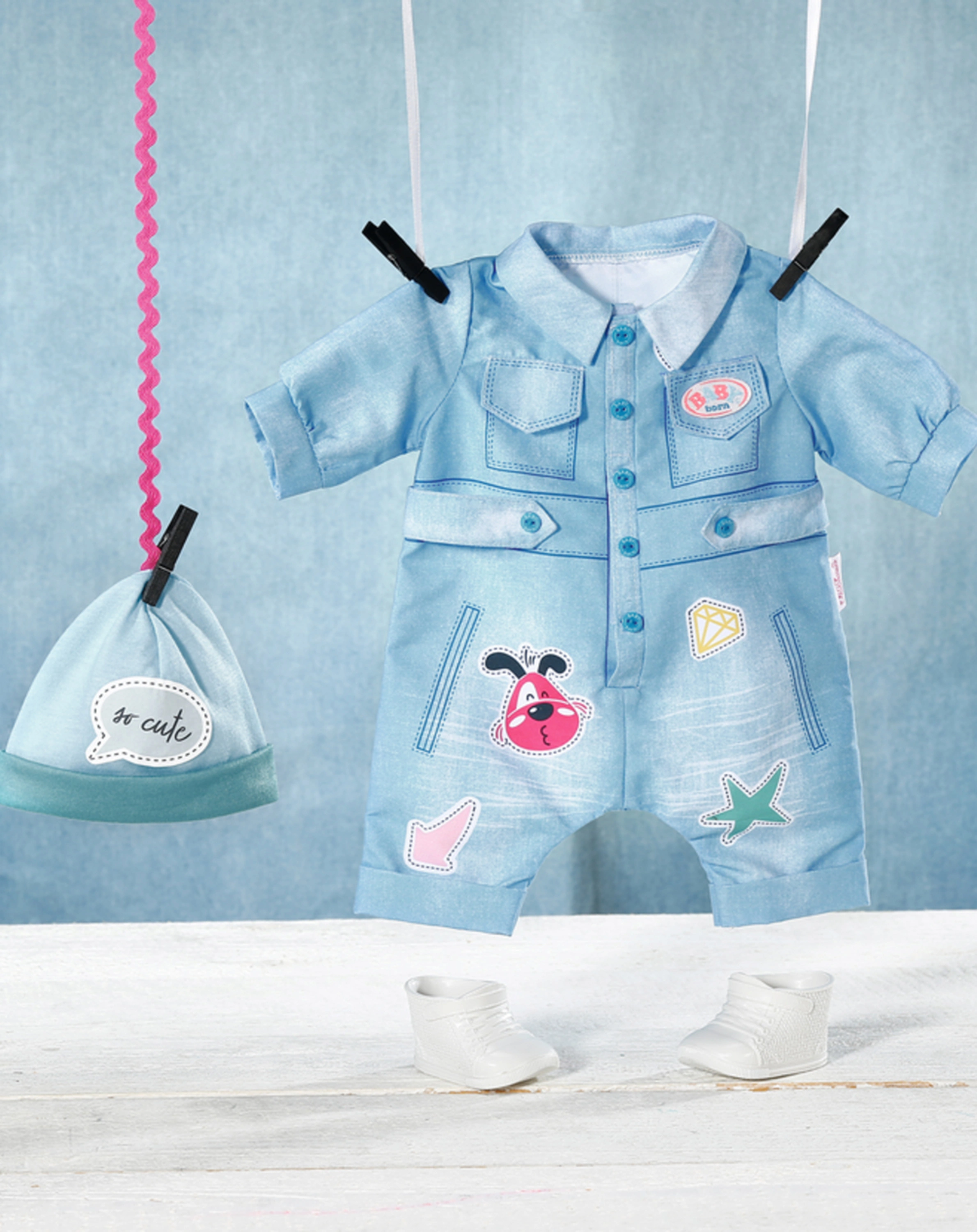 BABY born® Deluxe Jeans-Overall 43cm
