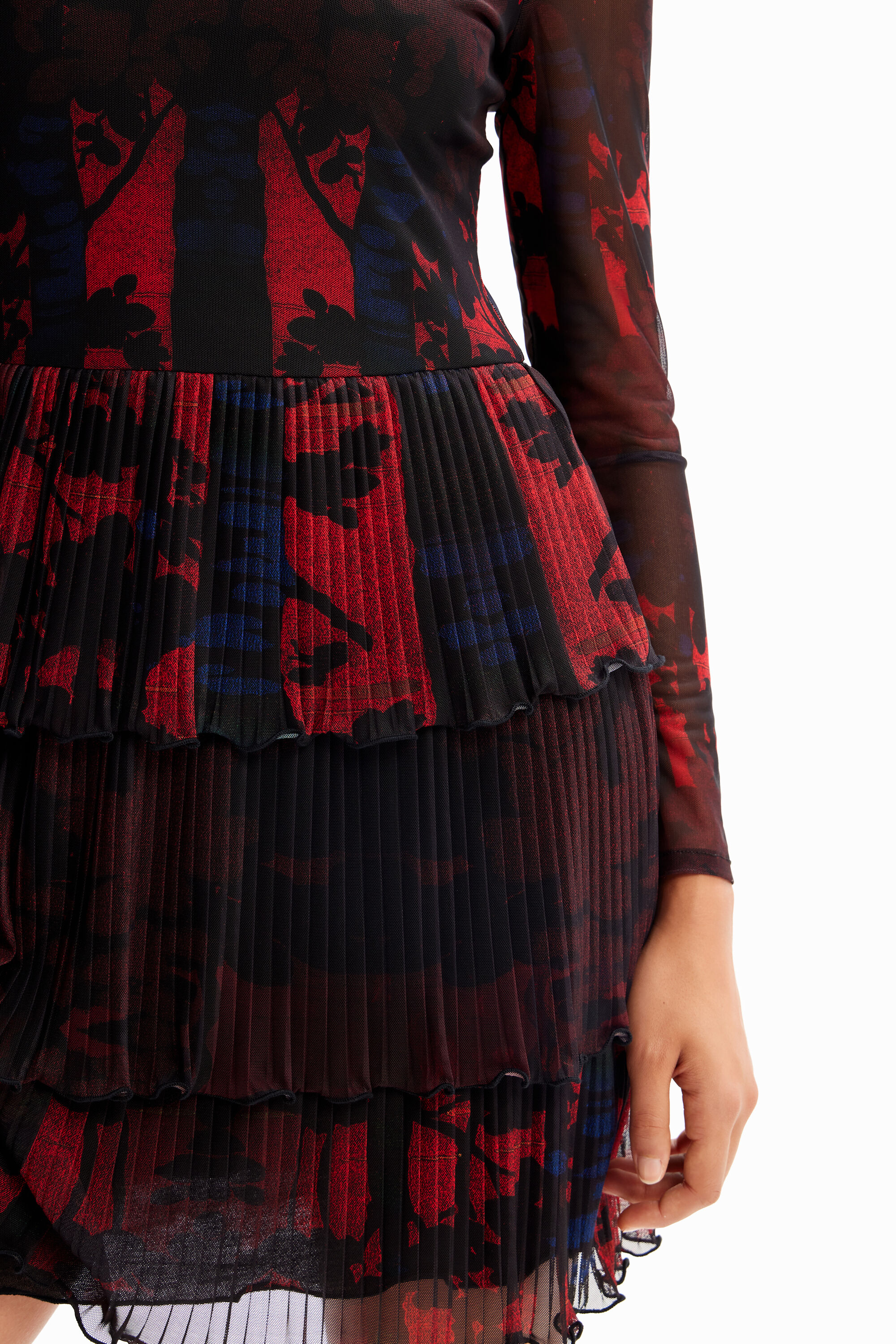 Robe courte plissée M. Christian Lacroix