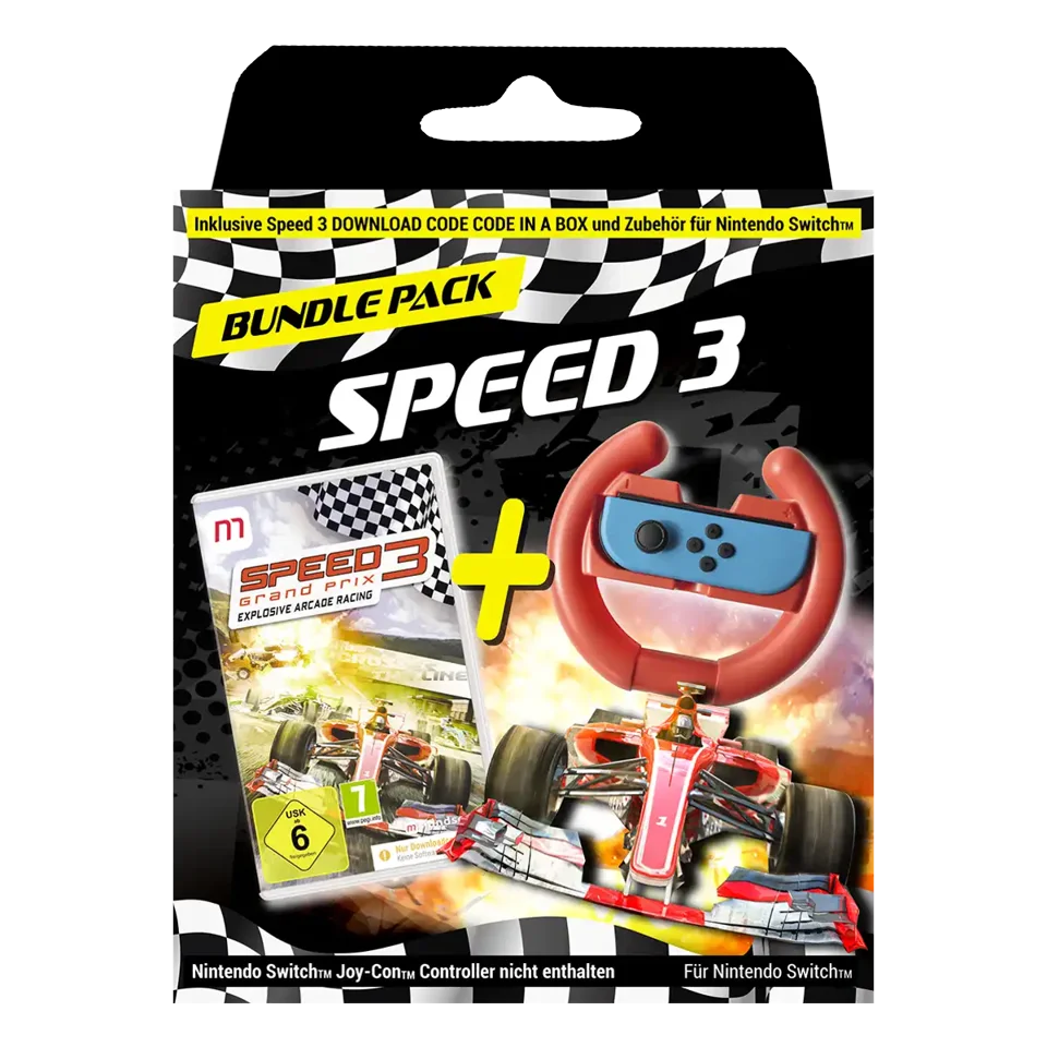 Speed 3 Racer Bundle (Code in Box) (DE/Multi in Game)- Nintendo Switch