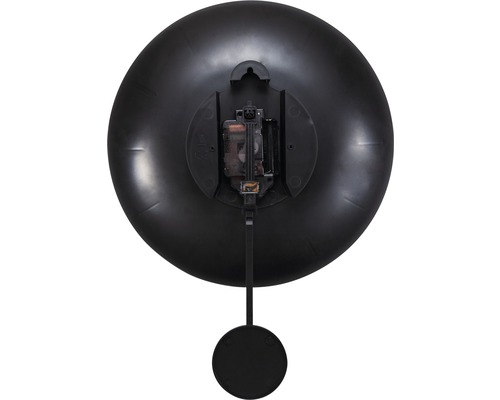 Wandklok Bowl zwart 30x40 cm