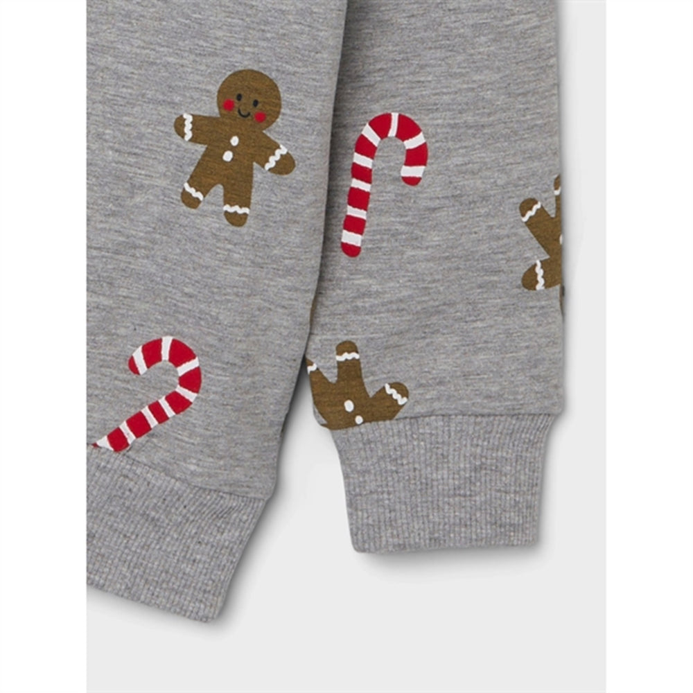 Grey Melange Richrist Sweatshirt - Name It