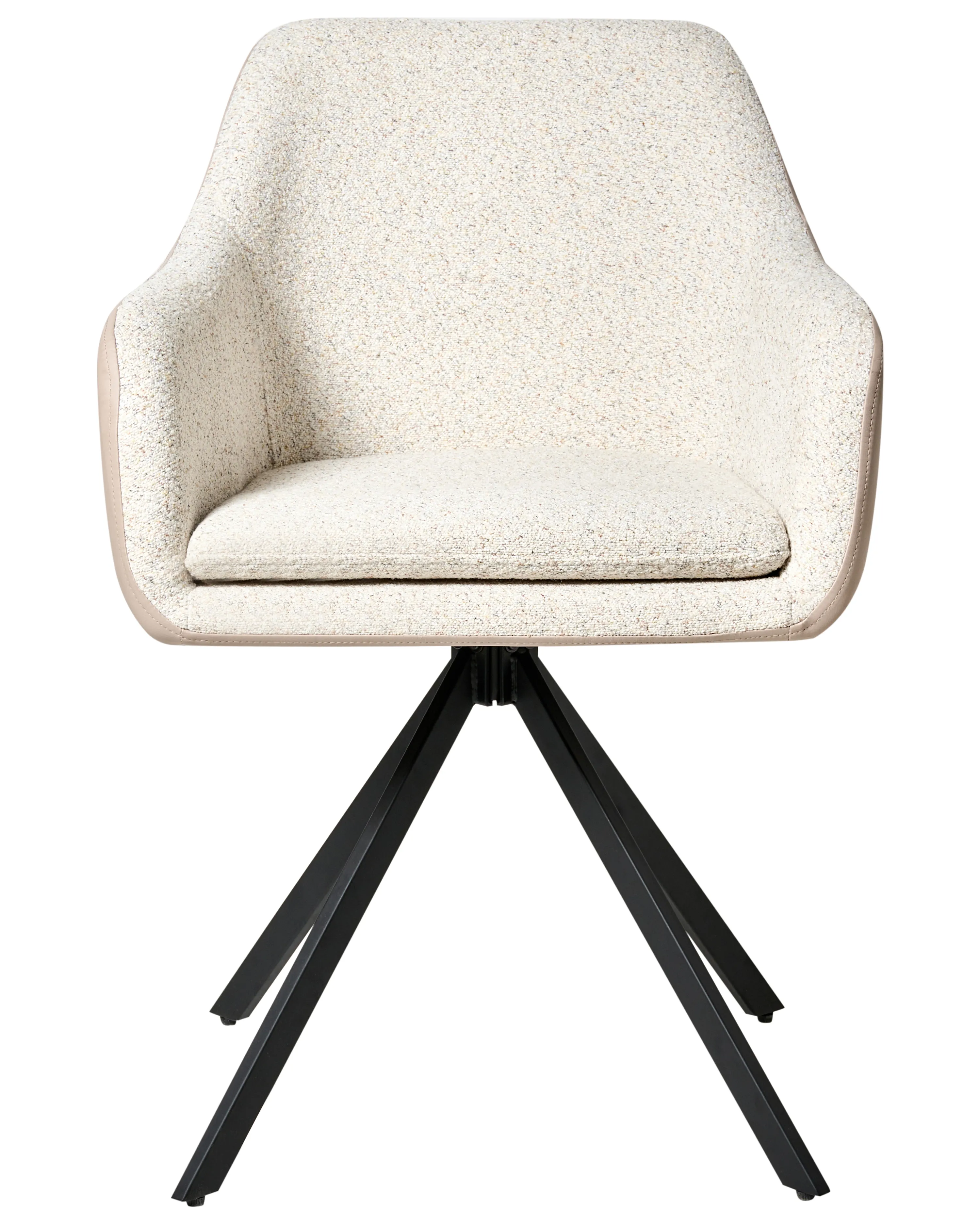 Set van 2 eetkamerstoelen LITHIA Bouclé Lichtbeige