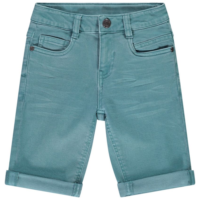 Bermuda effet jean pour garçon - Bleu marine