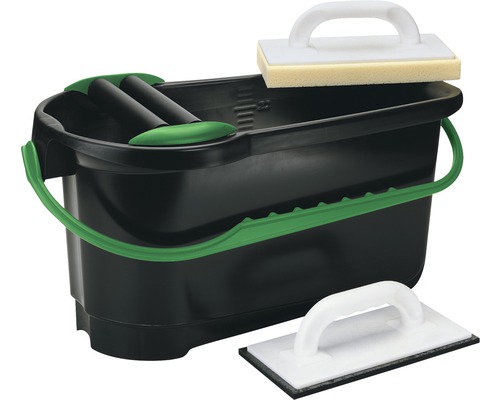 Tegelwasset met rollen 24 liter incl. wasemmer, tegelwasbord, voegspaan