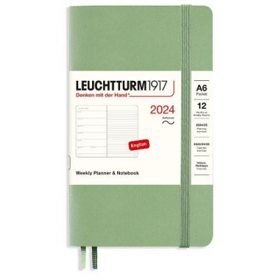 Sage Pocket Wkly Notes Soft Diary2024 (Diary)