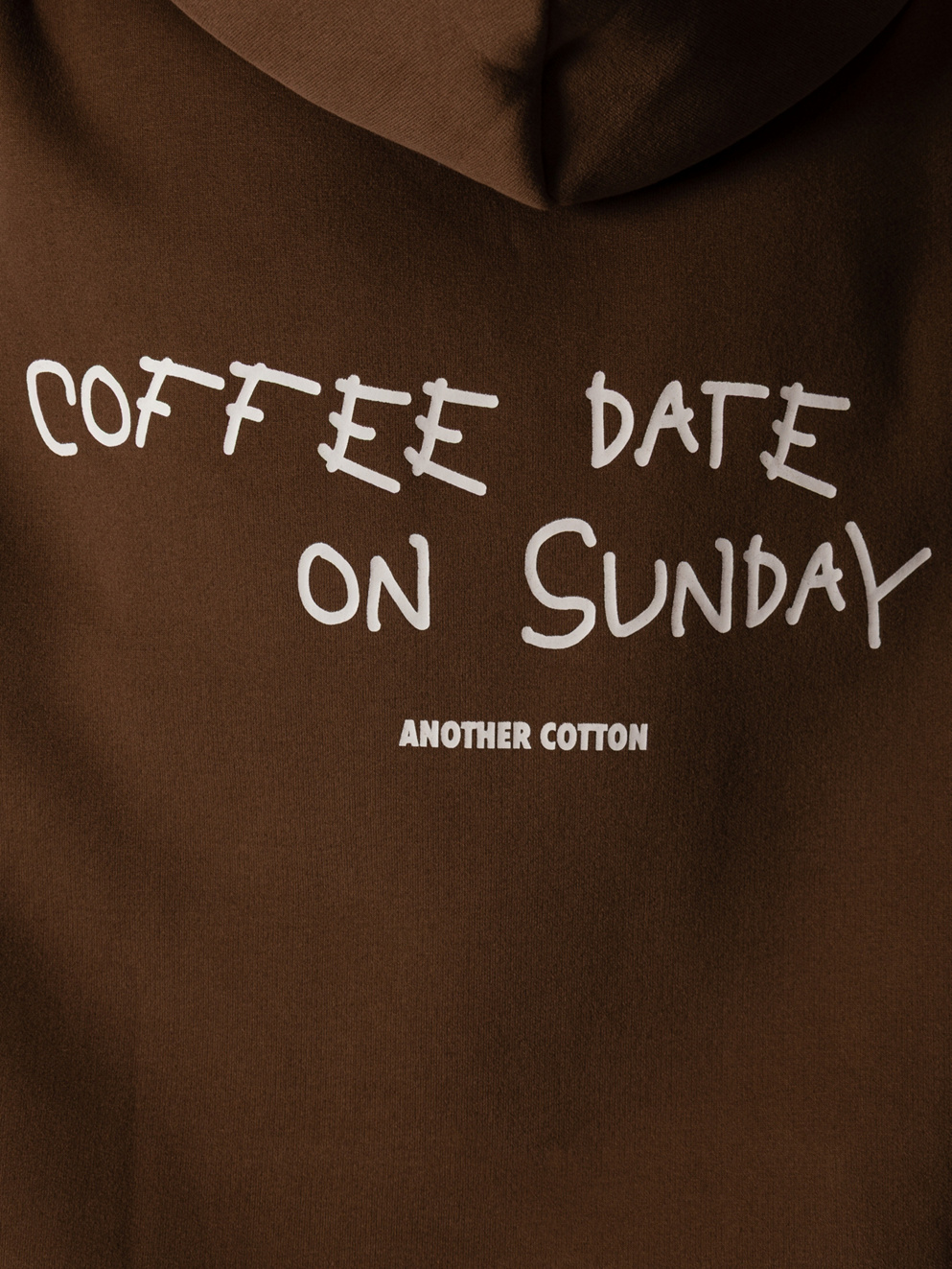 Another Cotton Lab Coffee Date Oversized Hoodie brown