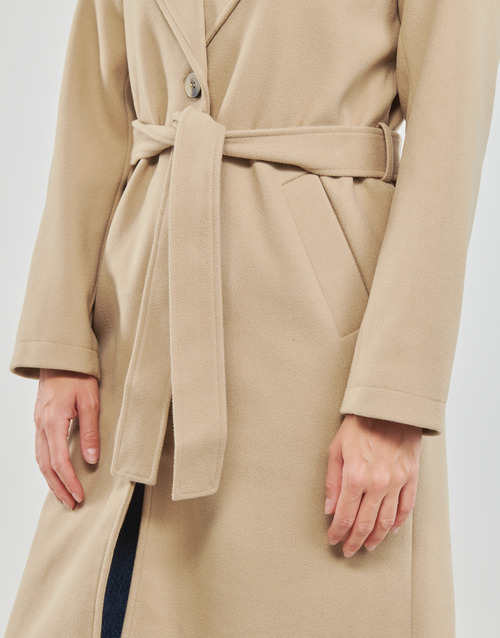 Vila - VIPOKO LONG BELT COAT - Beige