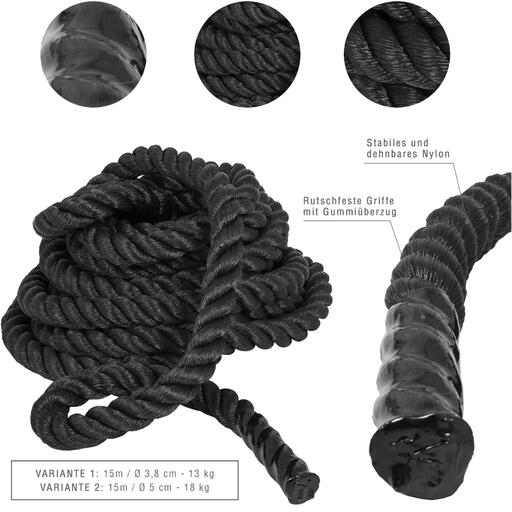 Corda de batalha de 3,8 cm da Gorilla Sports