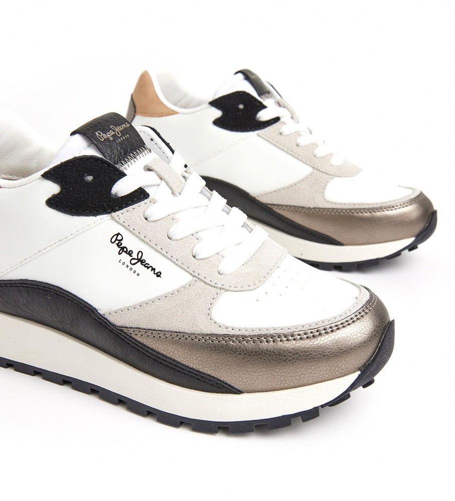Tênis Pepe Jeans Dean Kent de couro branco