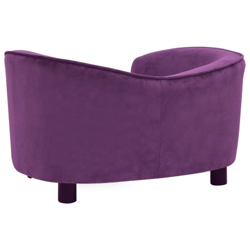 Sofá de pelúcia roxo para cachorro Vidaxl