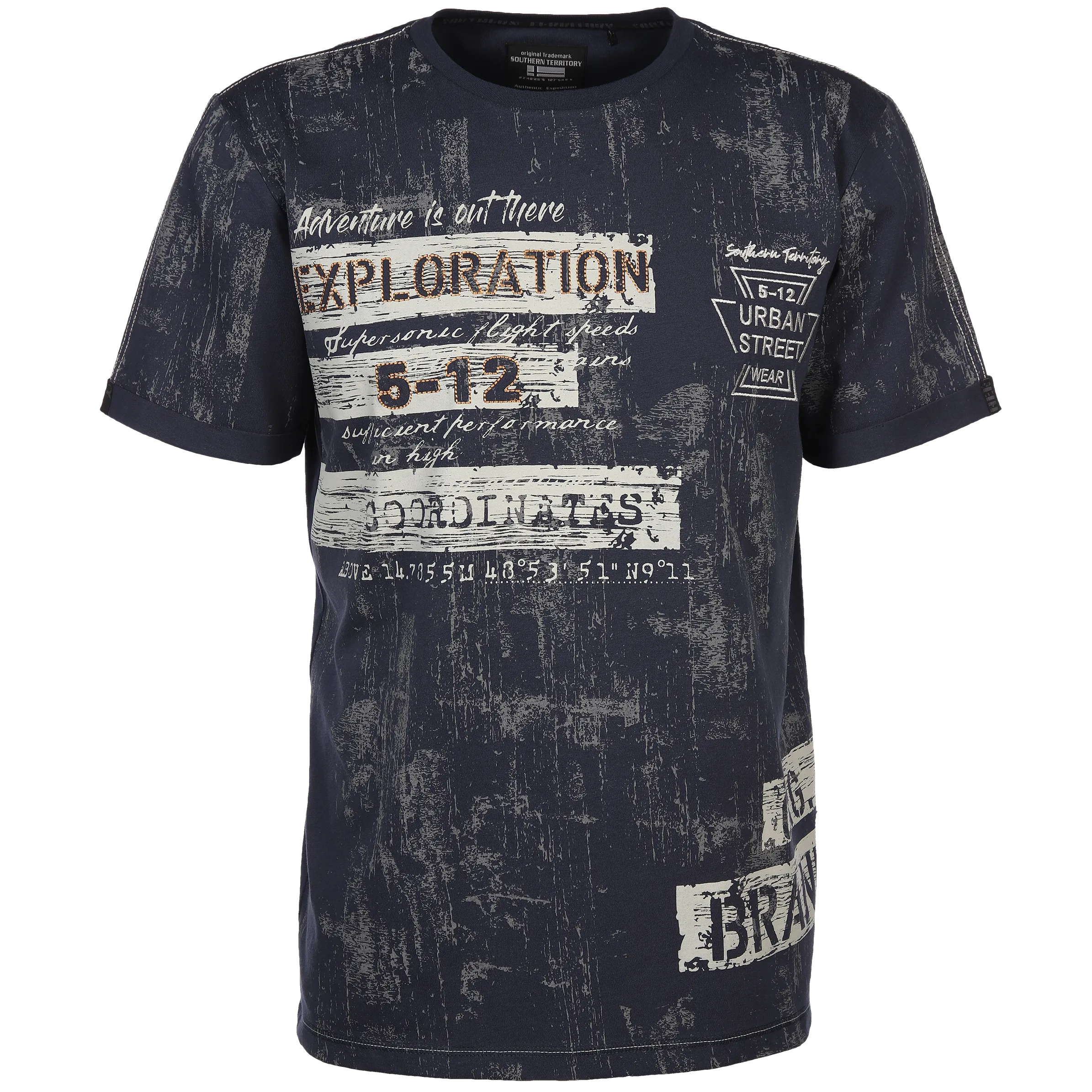 Herren T-Shirt mit Frontprint allover