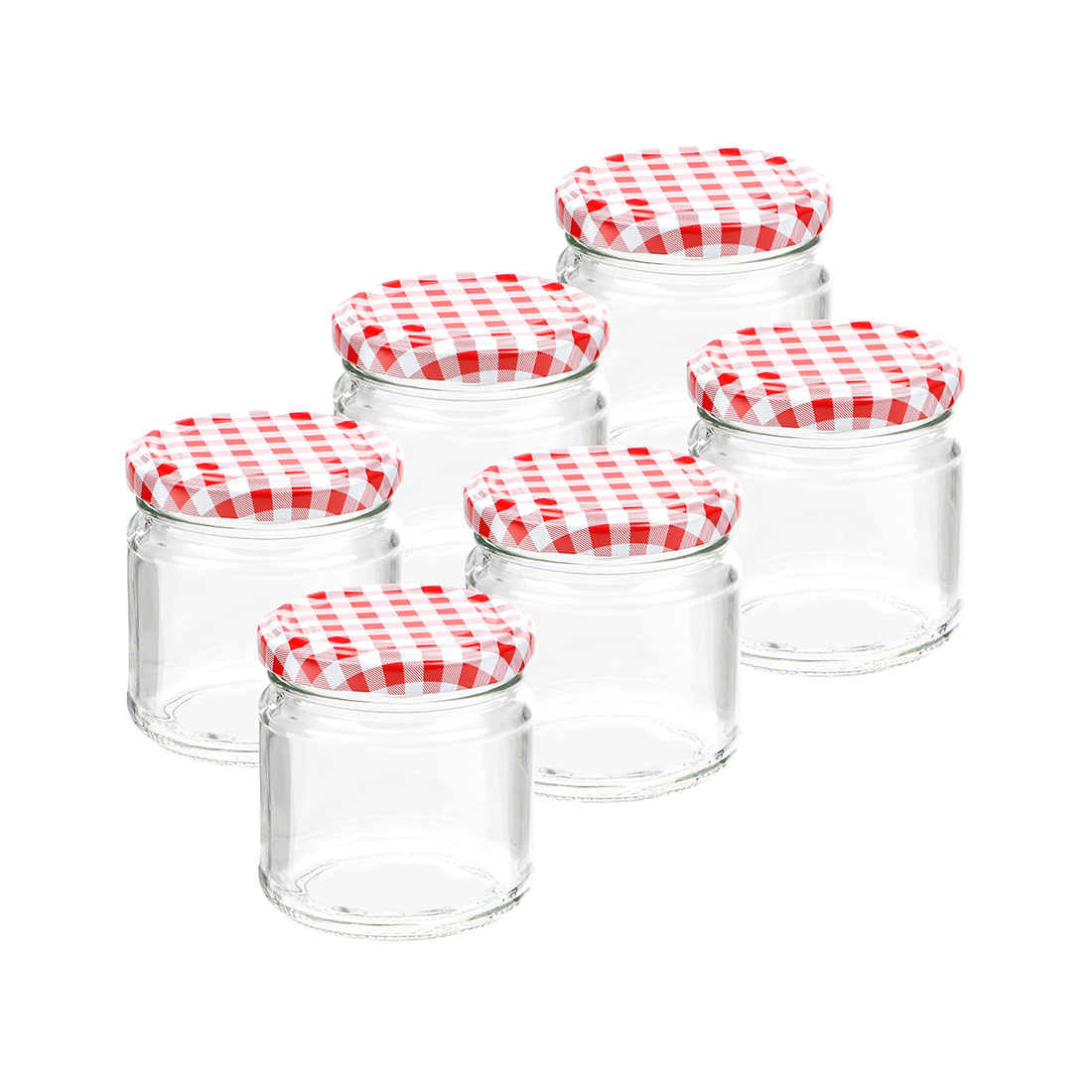 FS-STAR 6-teiliges Einmachglas-Set 210 ml rund