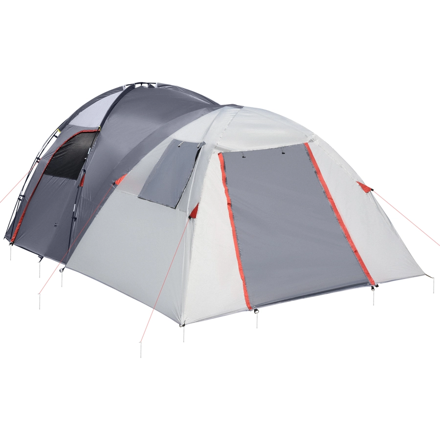 Outsunny Campingzelt mit atmungsaktivem Netz und mobiler Matte grau