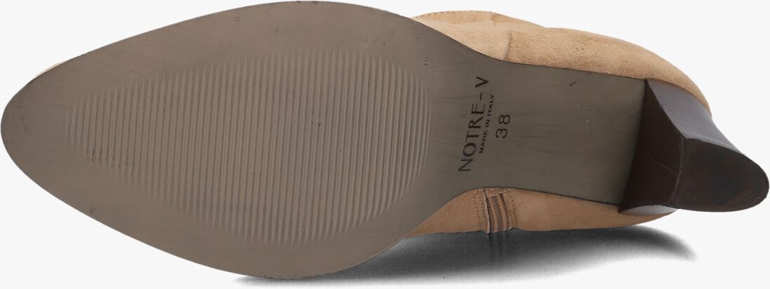 beige notre-v enkellaarsjes 97436