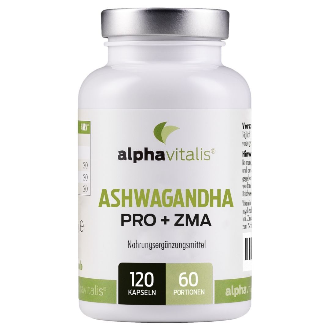 Alphavitalis® Ashwagandha Kapseln PRO + ZMA