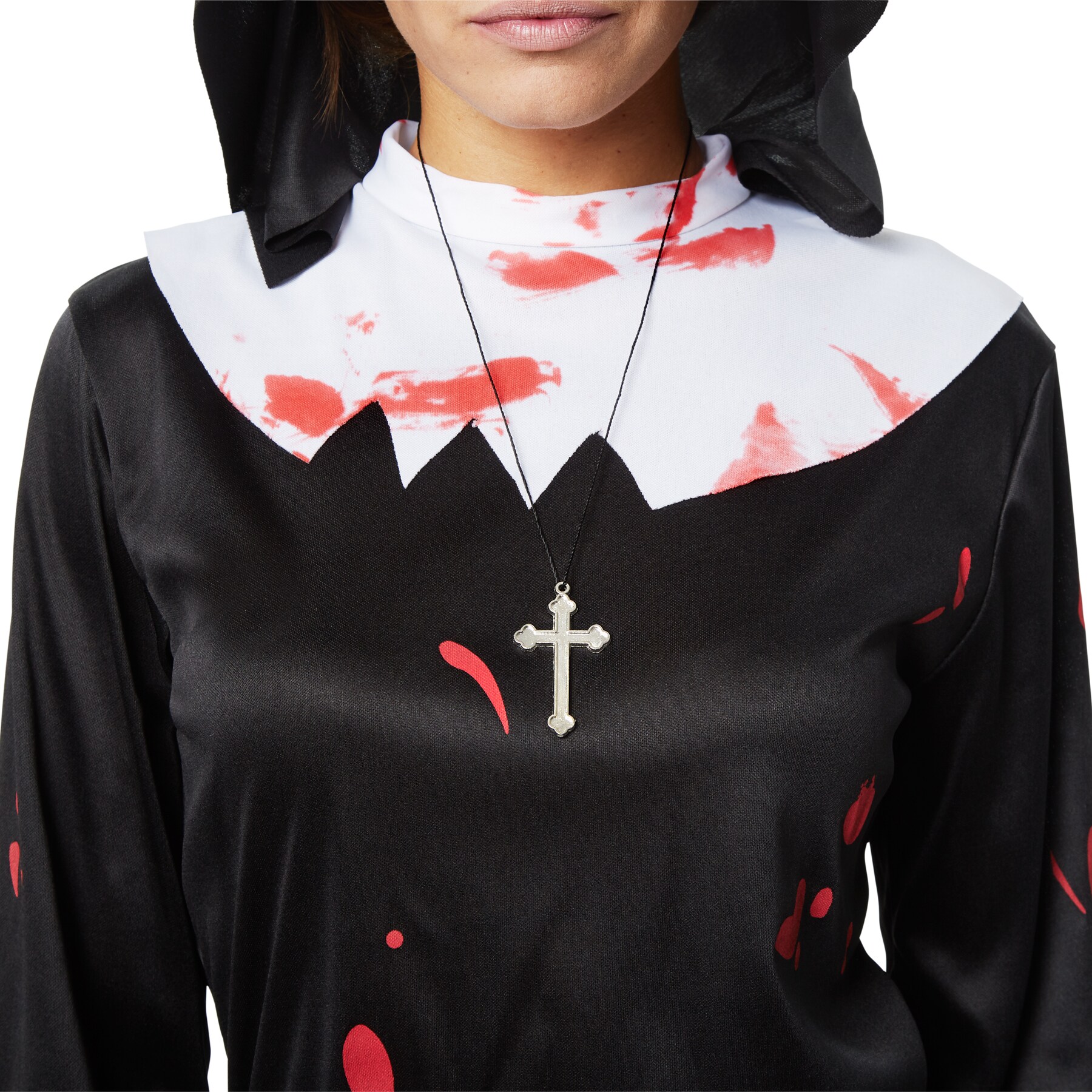 tectake® Frauenkostüm Gruselige Nonne