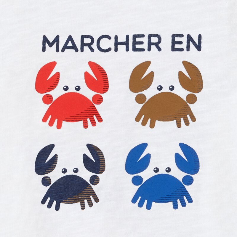 T-shirt crabes marron bébé garçon Marron